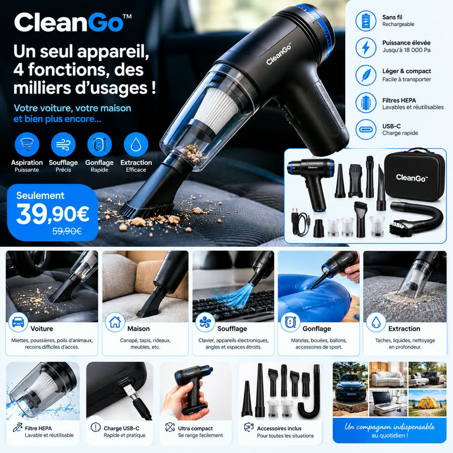 Aspirateur Sans Fil Multifonction 4-en-1
